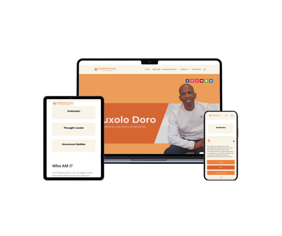 Thanduxolo Doro- Host of Unmasked & Thriving Website.